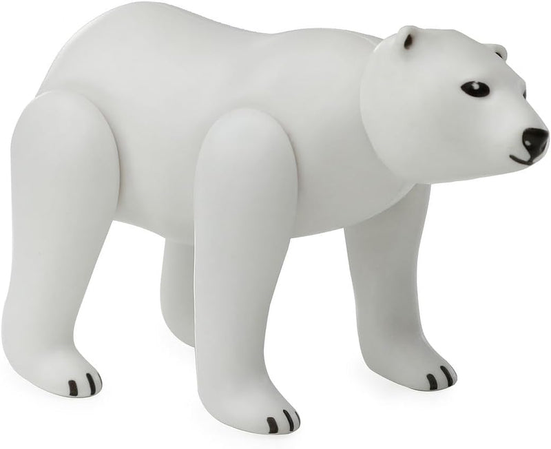 Beverly Hills Doll Collection Polar Bear Action Figure, Large Zoo Animal Figurines, Realistic Animal Toys for Toddlers, Plastic Wild Animal Figure, Toy Animal Figurine