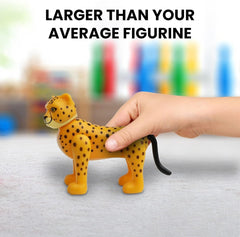 Cheetah Action Figure Large Safari Animal Figurines, Realistic Zoo Animal Toys for Toddlers, Wild Animal Figure, Toy Safari Animal Playset for Kids