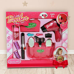 18 Inch Doll Beauty Salon Set with 13 Pieces - Hair Styling Accessories Included