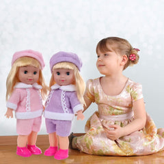 Adorable Twin Dolls Set - Baby Dolls Jessie and Bessie with Matching Outfits