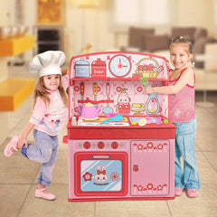 Beverly Hills Doll Collection Foldable Kids Play Kitchen - Space-Saving Pretend Playset