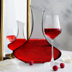 Crystal Glass Wine Decanter - 60 Ounce Premium Aeration and Elegance