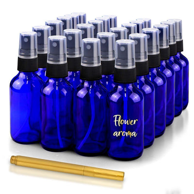 CULINAIRE Glass Spray Bottles with Gold Pen Marker - Versatile, Portable, and Reusable