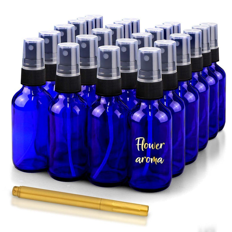 CULINAIRE Glass Spray Bottles with Gold Pen Marker - Versatile, Portable, and Reusable