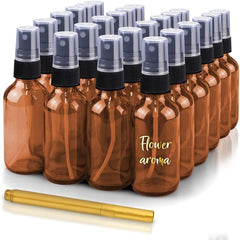 CULINAIRE Glass Spray Bottles with Gold Pen Marker - Versatile, Portable, and Reusable