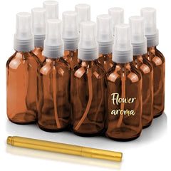 CULINAIRE Glass Spray Bottles with Gold Pen Marker - Versatile, Portable, and Reusable