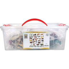 Engage Their Imagination with our 50-Piece Animal Plastic Figures Set! A Jungle of Fun for Toddlers and Kids