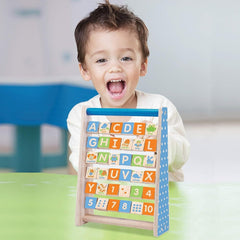 Engaging ABC-123 Abacus: Wooden Educational Toy for Toddlers