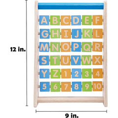 Engaging ABC-123 Abacus: Wooden Educational Toy for Toddlers