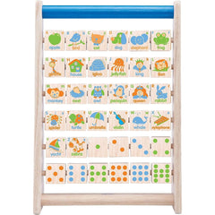 Engaging ABC-123 Abacus: Wooden Educational Toy for Toddlers