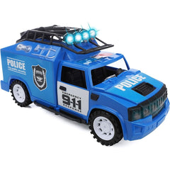 Engaging IQ Toys Set of 3 Emergency Rescue Vehicles Playset - Lights, Sirens, Action!