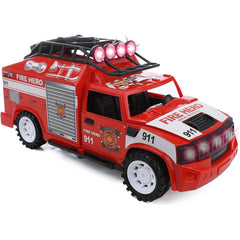 Engaging IQ Toys Set of 3 Emergency Rescue Vehicles Playset - Lights, Sirens, Action!