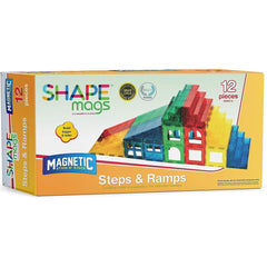 Enhance Building Adventures with the Magnetic Stick N Stack 12-Piece Steps & Ramps Set