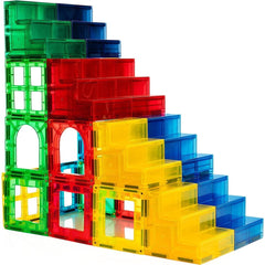 Enhance Building Adventures with the Magnetic Stick N Stack 12-Piece Steps & Ramps Set