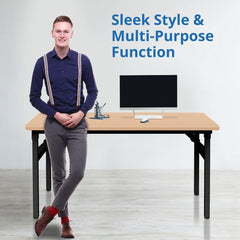 Folding Desk Table - Your Stylish Space-Saving Solution for Home Office and More!