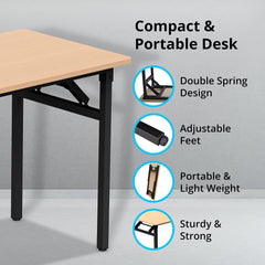 Folding Desk Table - Your Stylish Space-Saving Solution for Home Office and More!