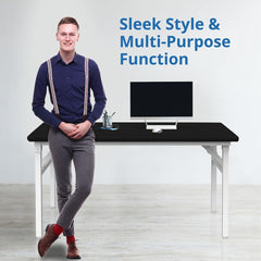 Folding Desk Table - Your Stylish Space-Saving Solution for Home Office and More!