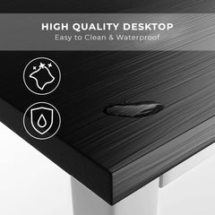 Halter 47" Modern Computer Desk for Home Office - Sturdy, Stylish, and Easy to Assemble