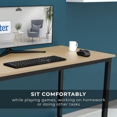 Halter 47" Modern Computer Desk for Home Office - Sturdy, Stylish, and Easy to Assemble