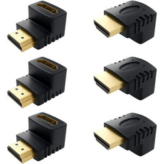 HDMI Angled Adapter - Enhance Your Connection 4K@60Hz, 1080p, Ultra HD, 2 Pack