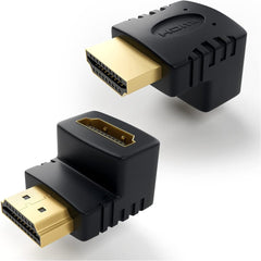 HDMI Angled Adapter - Enhance Your Connection 4K@60Hz, 1080p, Ultra HD, 2 Pack