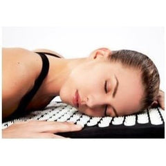 HemingWeigh Acupressure Mat and Pillow Set - Stress Relief (Black) - Includes Carry Bag