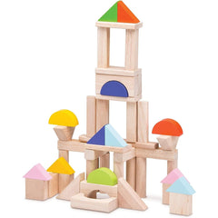 Imaginative Fun with Wooden Building Blocks for Kids - 50-Piece Set