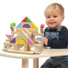 Imaginative Fun with Wooden Building Blocks for Kids - 50-Piece Set