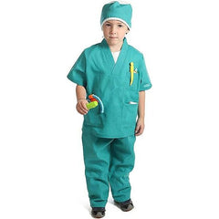 Kids' Pretend Play Doctor Costume Set for Ages 3-7 - Role Play Outfits Veterinarian, Nurse, Surgeon