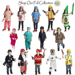 Kids' Pretend Play Doctor Costume Set for Ages 3-7 - Role Play Outfits Veterinarian, Nurse, Surgeon