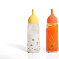 Magic Bottles Set for Dolls - Large Disappearing Milk and Juice Bottles, Perfect for Playtime