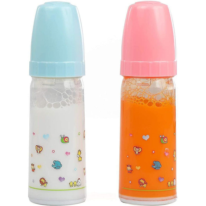 Magic Bottles Set for Dolls - Large Disappearing Milk and Juice Bottles, Perfect for Playtime