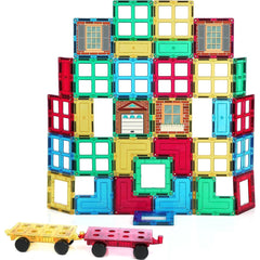 Magnetic Building Tiles - Shapemags 42-Piece Set with Windows and Doors | Award-Winning STEM Educational Toy