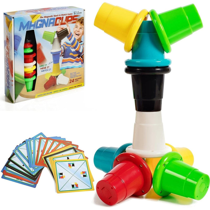 Magnetic Speed Cups Game - Fun Matching and Stacking Challenge for All Ages