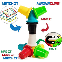 Magnetic Speed Cups Game - Fun Matching and Stacking Challenge for All Ages