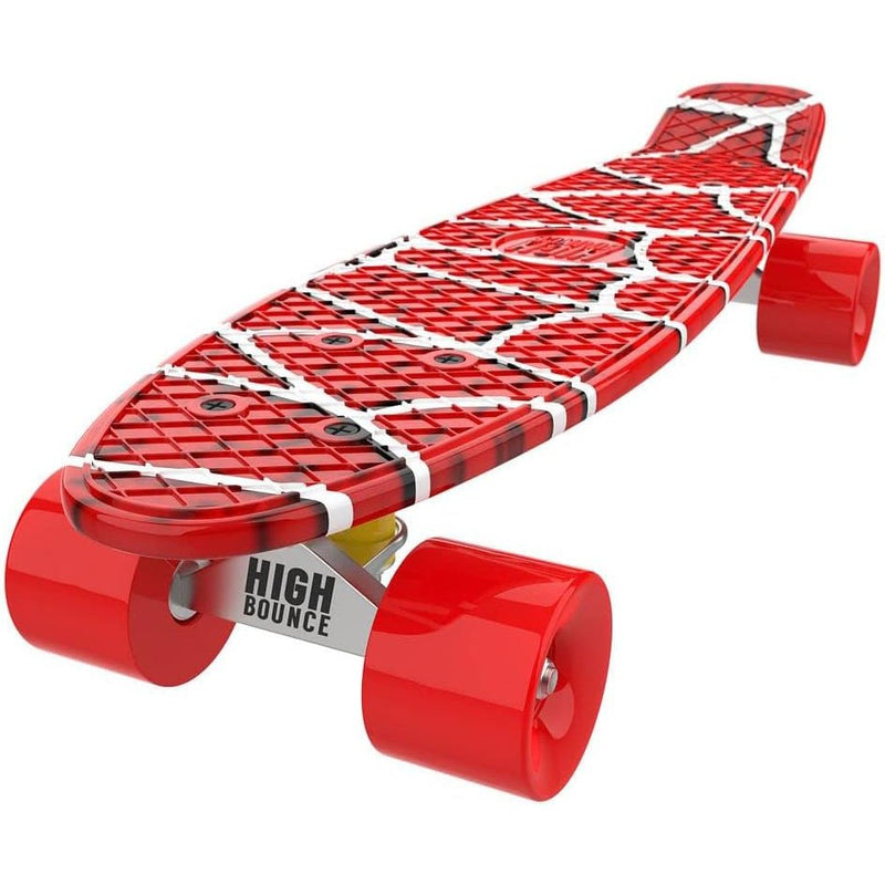 Premium 22-Inch High Bounce Skateboard - Ultimate Retro Mini Cruiser for Kids of All Ages, with ABEC 7 Bearings and PU Wheels