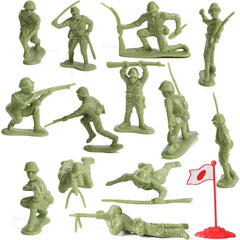 Premium 300-Piece Military Base Playset for Imaginative Adventures - Includes 200 Soldiers and 100 Army Accessories - Organizing Container Included