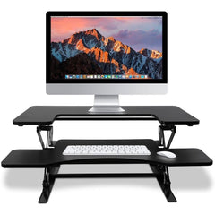 Premium 36-Inch Adjustable Standing Desk Converter for Home and Office - Enhance Productivity and Comfort