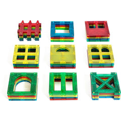 Premium 36-Piece Magnet Building Tiles Set for Creative Construction - STEM Educational Magnetic Blocks