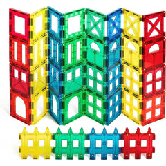 Premium 36-Piece Magnet Building Tiles Set for Creative Construction - STEM Educational Magnetic Blocks