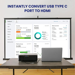 Premium USB C to HDMI Cable for 4K Streaming - Connect Your Devices to HD Displays with Ease