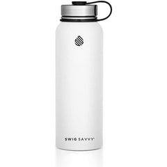 Premium Vacuum Insulated Stainless Steel Water Bottle - 18oz Wide Mouth, Leakproof Lid, Hot & Cold Beverages