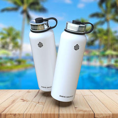 Premium Vacuum Insulated Stainless Steel Water Bottle - 18oz Wide Mouth, Leakproof Lid, Hot & Cold Beverages