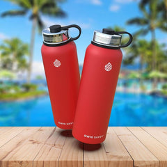 Premium Vacuum Insulated Stainless Steel Water Bottle - 18oz Wide Mouth, Leakproof Lid, Hot & Cold Beverages