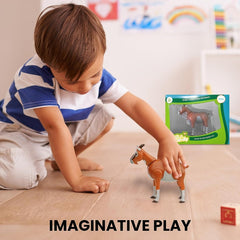 Realistic Large Farm Animal Figurines for Toddlers - Educational Toy Set