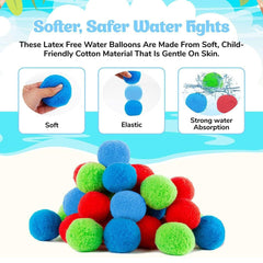 Reusable Water Balls - Perfect for Outdoor Water Games, 32 pieces