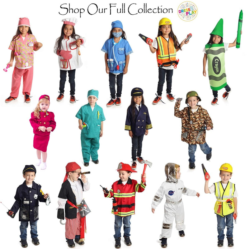 Scientist Pretend Costume Dress-Up Set for Kids with Accessories