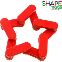 Shapemags Magnetic Blocks Building Tiles for Kids - 100 Piece Set with H Blocks, Chains, and Rectangles