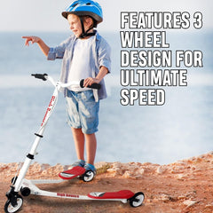 Ultimate Thrills Await with the High Bounce Y Slicker 3-Wheel Drift Scooter for Kids - Foldable Fun!