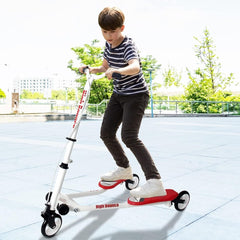 Ultimate Thrills Await with the High Bounce Y Slicker 3-Wheel Drift Scooter for Kids - Foldable Fun!